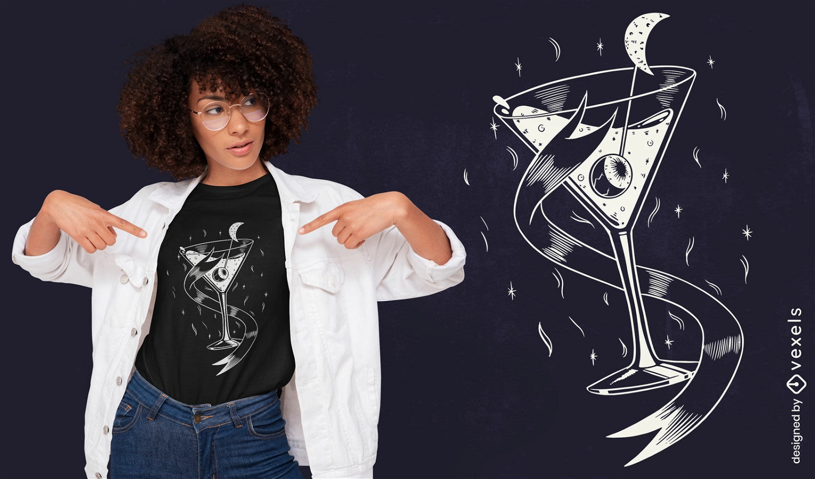 Cocktail-Nacht-T-Shirt-Design