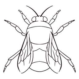 Golpe de animal de abeja Diseño PNG