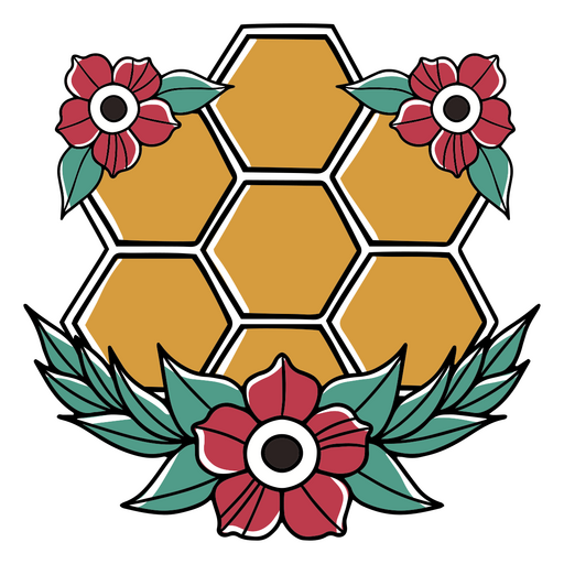 Bienenstock, um Honig anzubauen PNG-Design