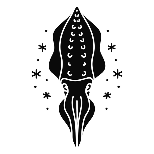 Tintenfisch im Ozean PNG-Design