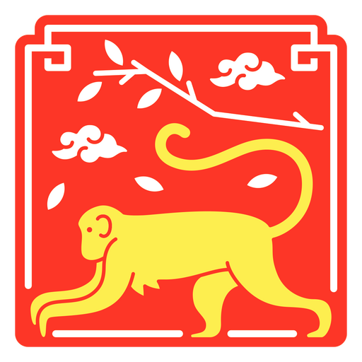 O signo do zodíaco oriental de macaco Desenho PNG