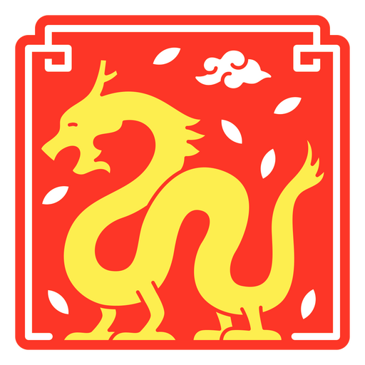 red chinese dragon png