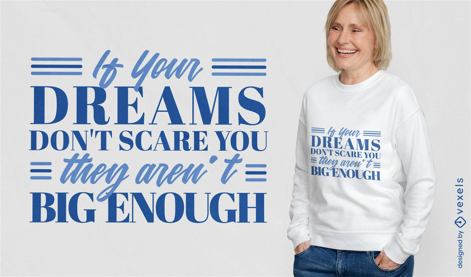 Big dreams motivational t-shirt design