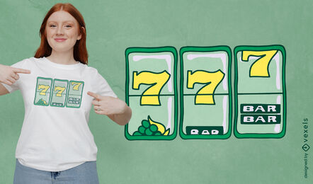 Lucky machine 777 t-shirt design
