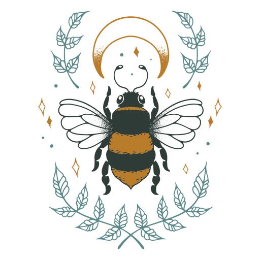 abeja mística Diseño PNG