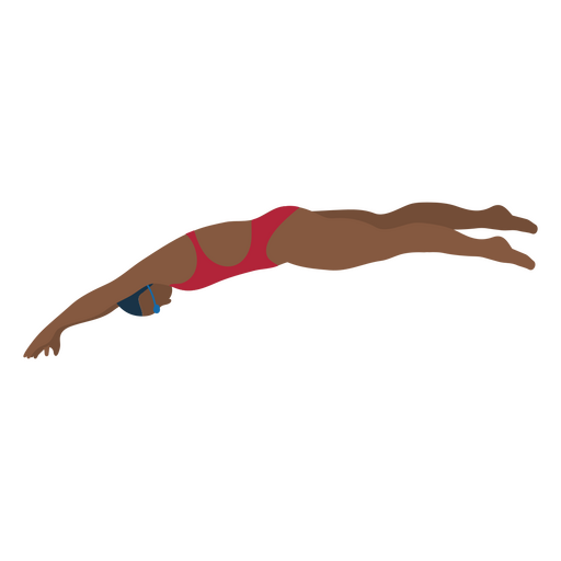 Nadador fazendo um mergulho Desenho PNG