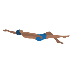 Swimmer Doing Backstroke PNG & SVG Design For T-Shirts