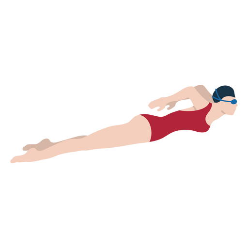 Nadador fazendo nado de peito Desenho PNG