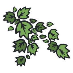 Zimmerpflanze hinterlässt Farbstrich PNG-Design