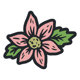 Farbstrich der Zimmerpflanze PNG-Design