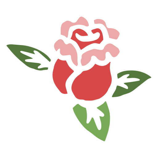 Planta cortada da natureza da flor rosa Desenho PNG