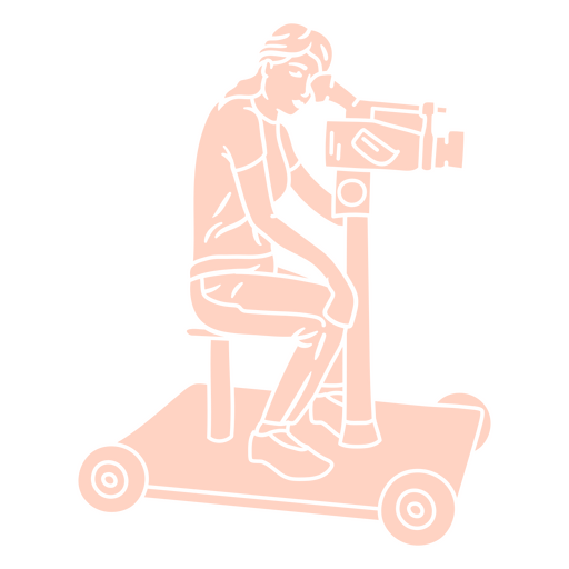 Cameraman making a shot PNG Design