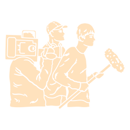 Technicians in film production PNG Design