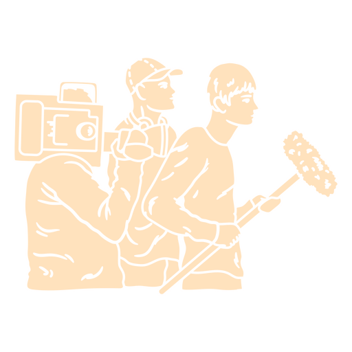 Technicians in film production PNG Design