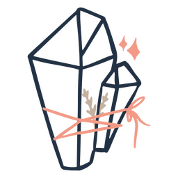 Cristal de energia de bruxa moderna Desenho PNG