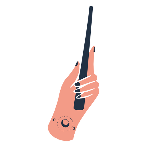 Modern witch hand wand PNG Design