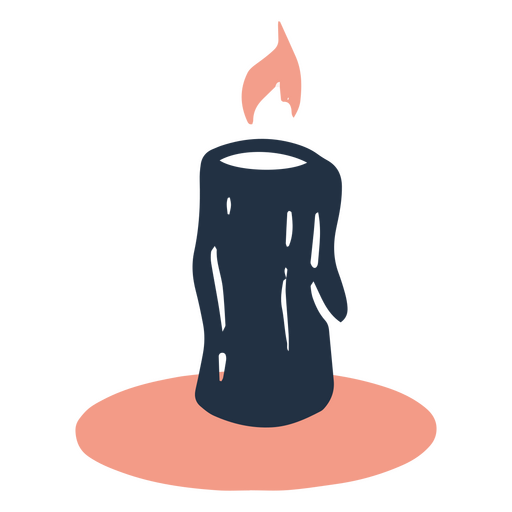 Candle illuminating a room PNG Design