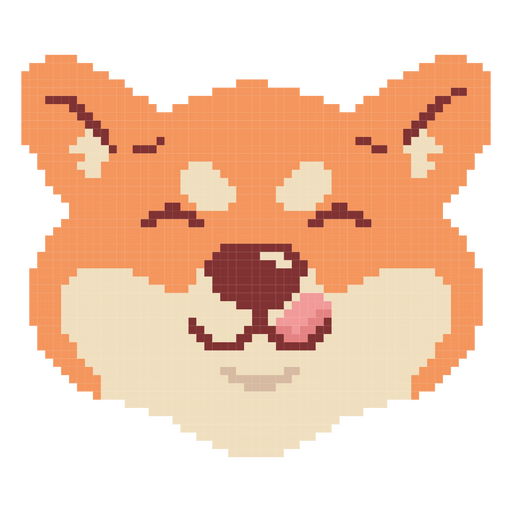 oso de pixel art Diseño PNG