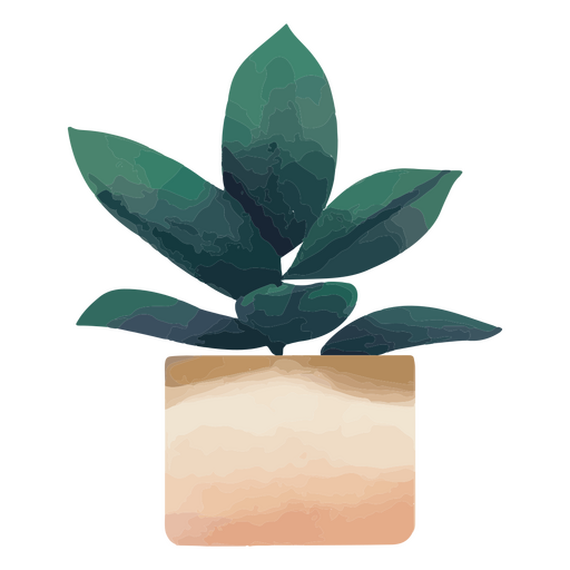 Planta em aquarela mãe planta de casa Desenho PNG