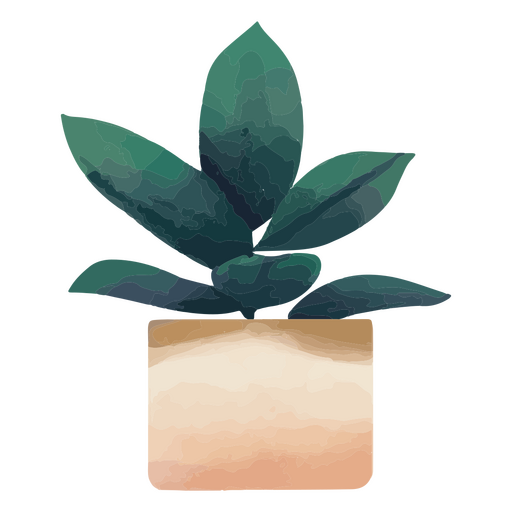 Watercolor plant mom houseplant PNG Design