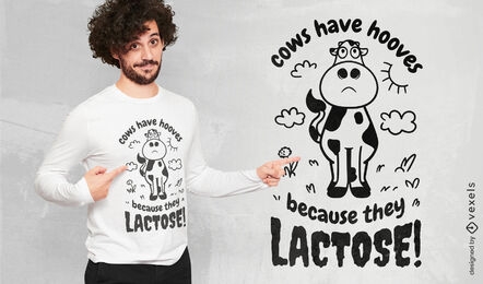 Funny cow farm animal t-shirt design