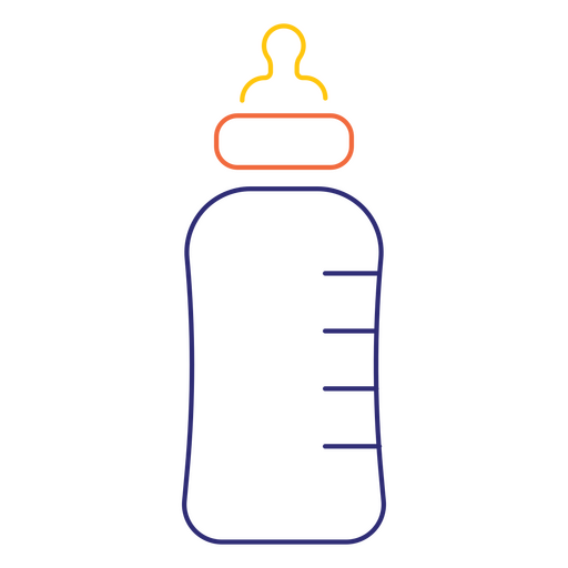 Tiny baby bottle PNG Design