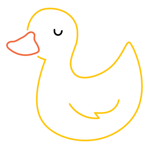 Yellow toy duck PNG Design