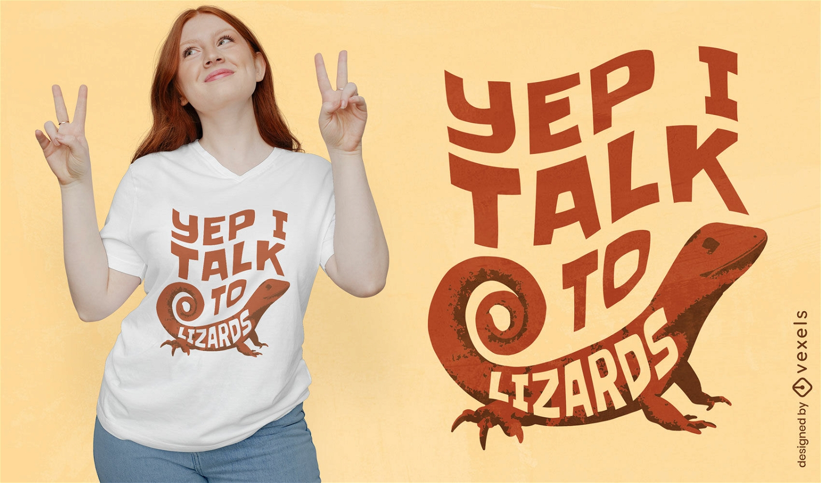 Talk to lizards quote lettering t-shirt design