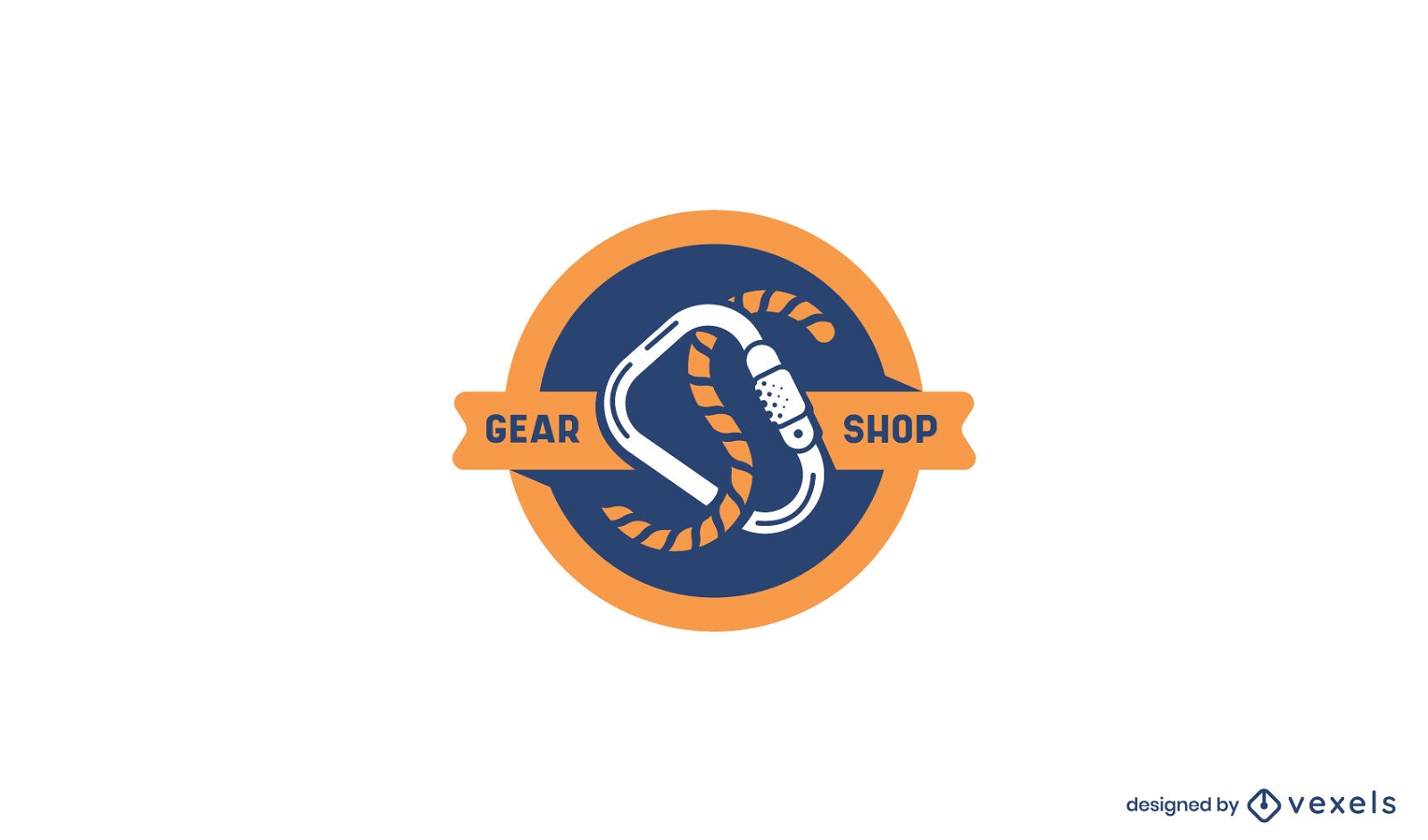 Gear shop adventure logo design