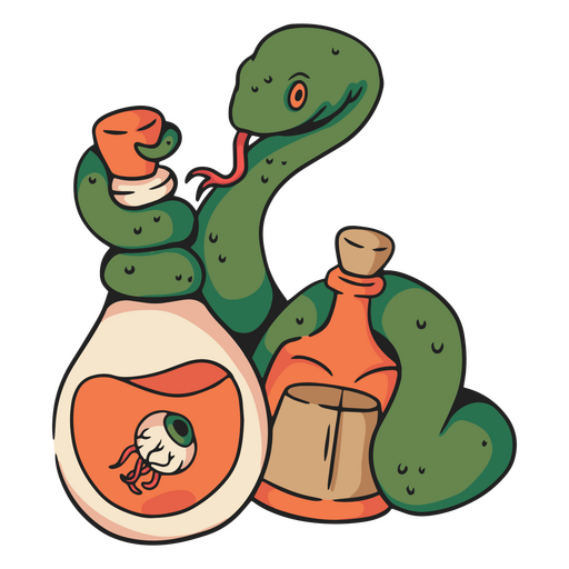 Personagem de poção de cobra Desenho PNG