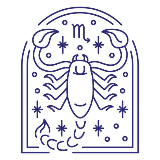 Skorpionzeichen im Horoskop PNG-Design