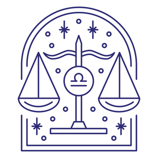 Libra no horóscopo Desenho PNG