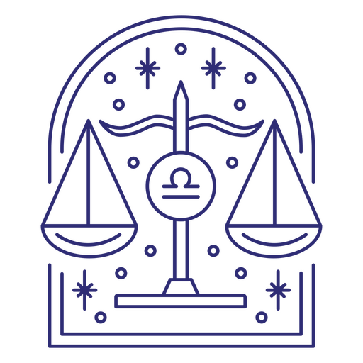 Libra sign in the horoscope PNG Design