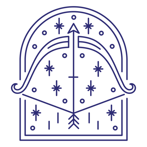 Sagitarius sign in the horoscope PNG Design