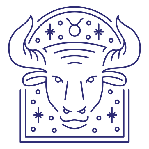 Taurus sign in the horoscope PNG Design