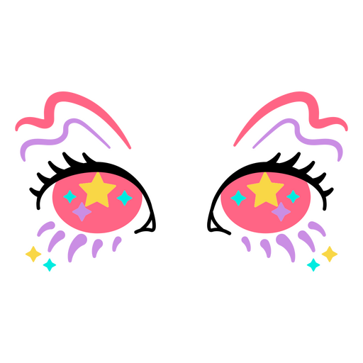 Ojos locos psicodélicos Diseño PNG