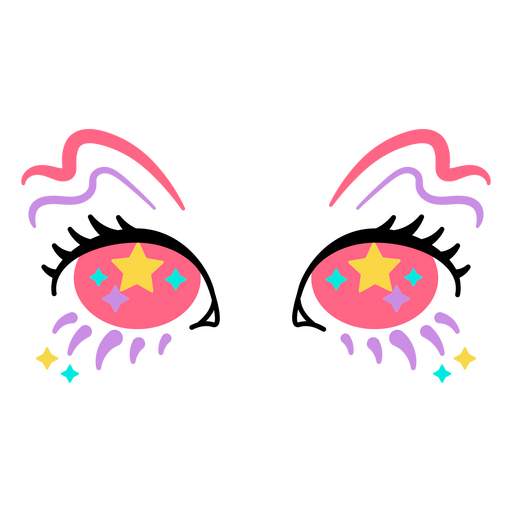 Psychedelic crazy eyes PNG Design
