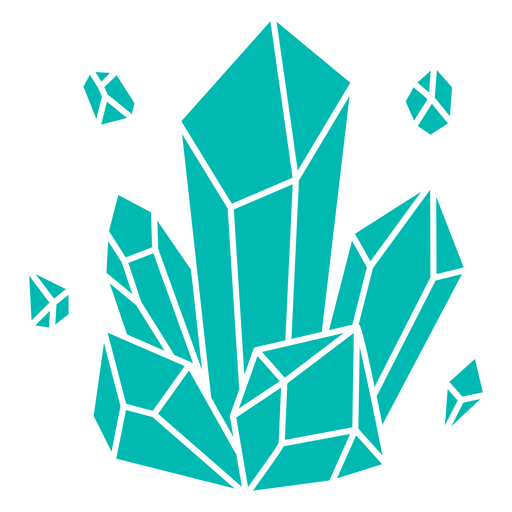 cristal de cuarzo verde Diseño PNG