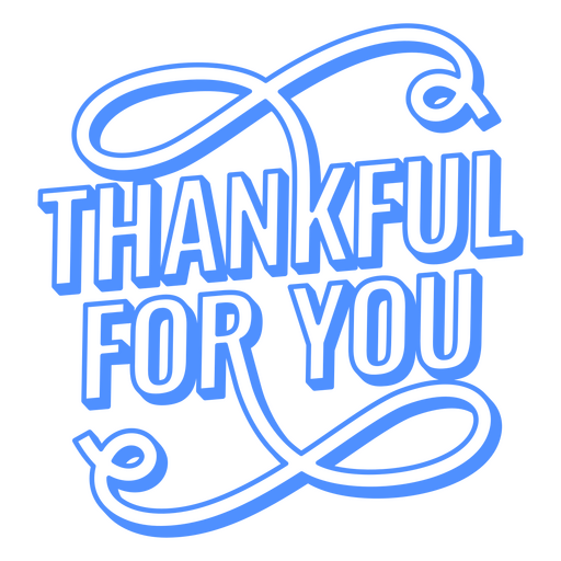 Thankful for you stroke quote sentiment