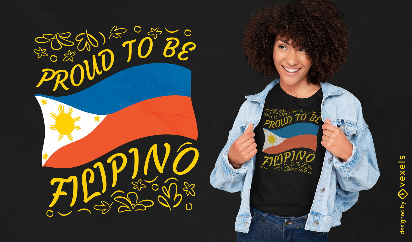 Stolz darauf, philippinisches T-Shirt-Design zu sein
