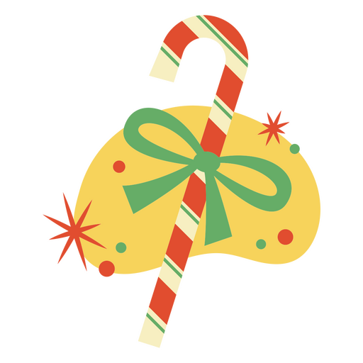 A peppermint candy cane PNG Design