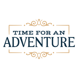 Tempo para uma citação de sentimento de aventura Desenho PNG