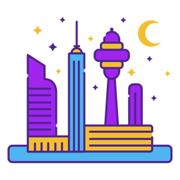 Futuristic cities PNG Design