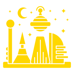 Futuristisches Stadtdesign PNG-Design