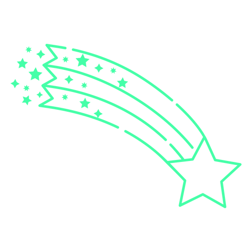 Shooting star design PNG Design