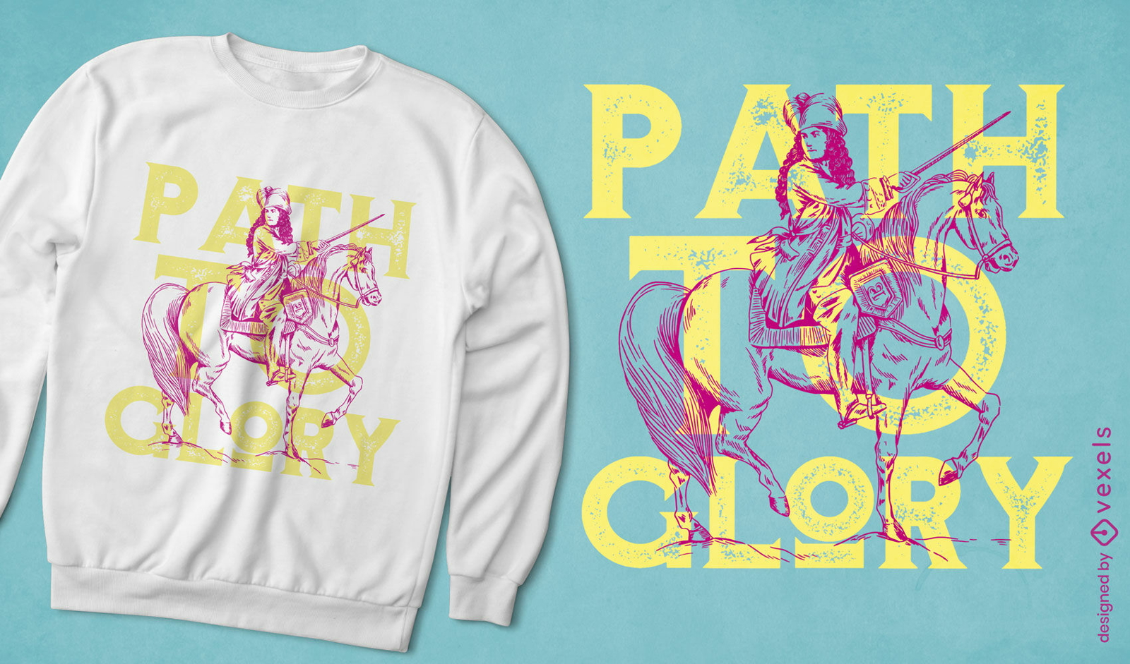 Dise?o de camiseta de cita de Path to Glory Knight