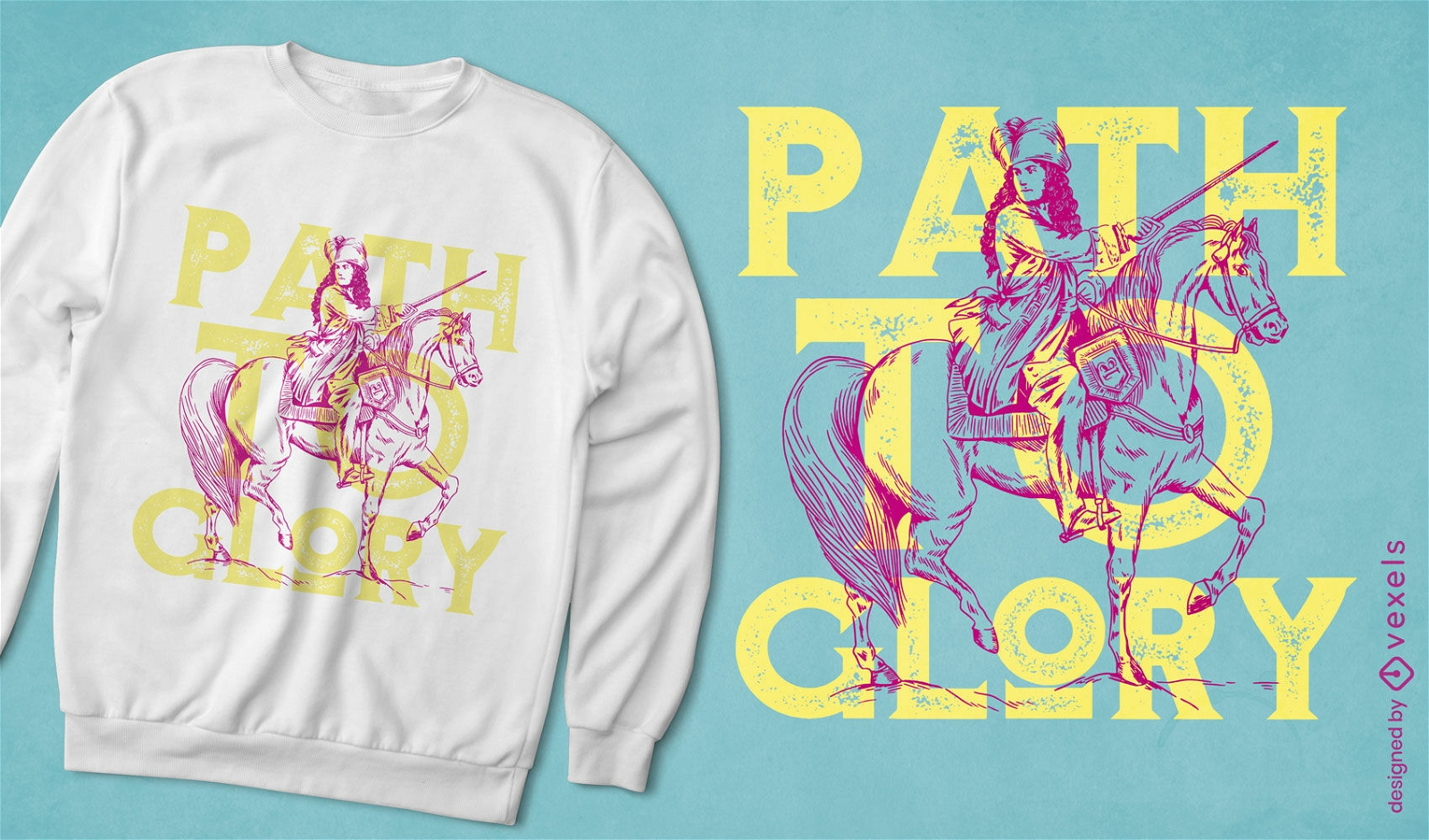 Path to glory knight quote t-shirt design