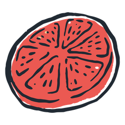 Tomatenscheibe, um ein Sandwich zu machen PNG-Design