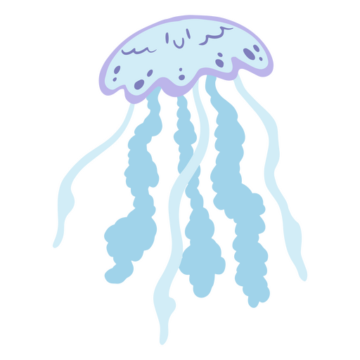 Lindo personaje de medusa Diseño PNG