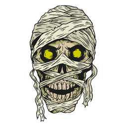 Momia monstruo personaje de Halloween Diseño PNG